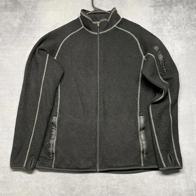 Kuhl Jacket Mens XL Black Fleece Lined Thumbhole Sleeve Mock Neck Full Zip - Image 1 of 4