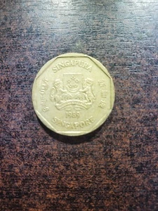 SINGAPORE 🇸🇬 ONE (1) DOLLAR COIN 1989 - Picture 1 of 2