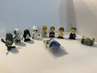 星球大战 2005 年汉堡王 3 英寸儿童膳食人偶 10 件原样 — 第 1/4 张图片