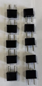 10 pcs.Travel Charger Converter US to EU European Adapter Plug for Power Adapter - Picture 1 of 10