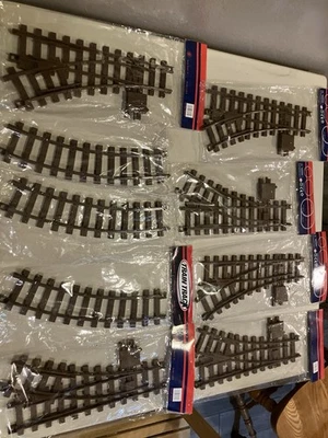LARGE LOT G Gauge 45mm Model Train Track Curved Straight Switch Turnout 1:22.5 - Image 1 of 4
