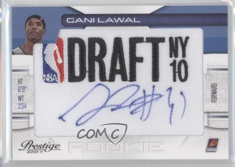2010 Prestige NBA Class Draft Logo /399 Gani Lawal #35 RPA Rookie Patch Auto RC - Image 1 of 2