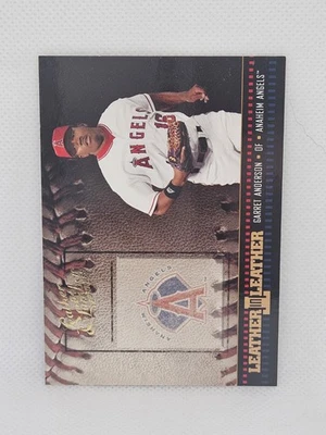 2004 Leather and Lumber Leather in Leather #LEL-1 Garret Anderson #0569/2499 - Image 1 of 2