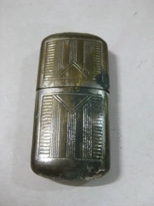 F121 ANTIGUO MECHERO GASOLINA FABRICADO EN COBRE O LATON AÑOS 40/50 - Imagen 1 de 9