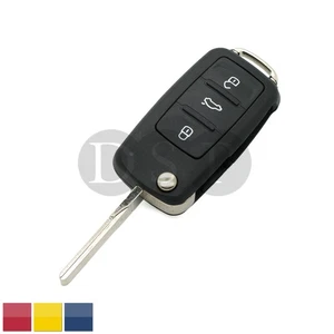 DSP Replacement Key Shell fit for VOLKSWAGEN SEAT SKODA Flip Remote Key Case 3 B - Picture 1 of 6