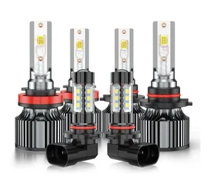 6Pcs LED Headlight High Low+Fog Light kit 6500K Bulbs For Ford F-150 2015-2023 - Picture 1 of 10