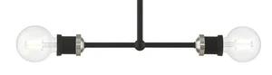 Livex Lighting 47162 Lansdale 2 Light 5"W Commercial Linear - Black / Brushed - Picture 1 of 8