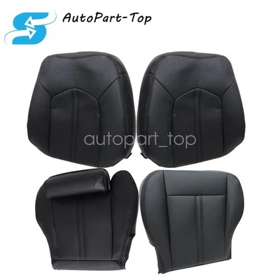 Cubierta de asiento de cuero de repuesto inferior/superior negra para Cadillac SRX 2010-2016 Foto 1 de 4