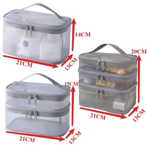 Large Capacity Travel Cosmetic Bag Storage Toiletry Makeup Bag Women's Reusable - Picture 1 of 24