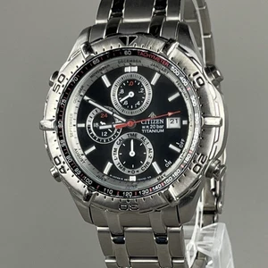 Reloj de buceo cronógrafo de titanio CTIZEN Promaster para hombre 20BAR 40mm 6870-T007287 - Imagen 1 de 16