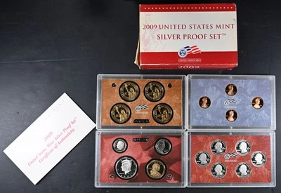 2009 Silver Proof Set US Mint Uncirculated Coins COA - Image 1 of 3
