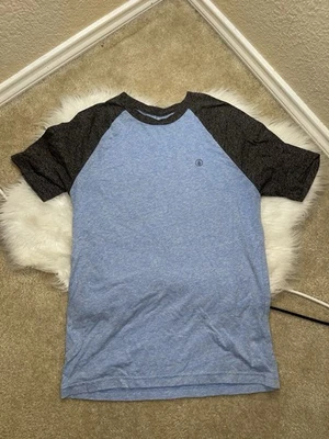 Volcom Vintage Men’s Blue & Grey Tshirt Size M Made In USA Short Sleeve Cotton - Image 1 of 3