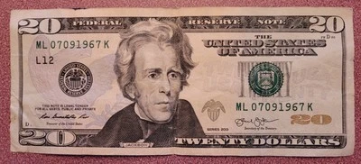 2013 $20 Dollar Bill Birthday/Anniversary note July/09/1967 - Image 1 of 2