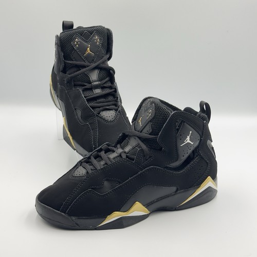 Scarpe Nike Air Jordan True Flight (GS) nero oro 343795 017 giovani 5 anni
