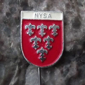 Antike Nysa Neiße Polnische Stadt Polen Wappen Wappen Pin Anstecker - Bild 1 von 2