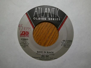 ATLANTIC OLDIES  45 RECORD /AC/DC/BACK IN BLACK/YOU SHOOK ME ALL NIGHT LONG/EX+ - Picture 1 of 2