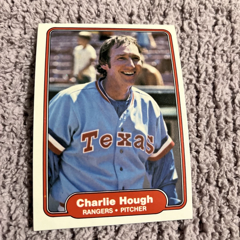 1982 Fleer #319 Charlie Hough Texas Rangers - Image 1 of 1