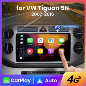Radio de coche 6G + 128 GB Android 13 CarPlay DAB + GPS Navi para VW Tiguan 2007-2016 4G - Imagen 1 de 15