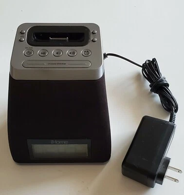 iHome iP21 iPhone iPod Alarm Clock Charging Dock Speaker  - Image 1 of 3