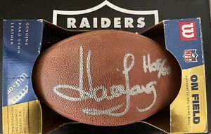 Oakland Los Angeles Raiders Howie Long Signed Autographed Wilson NFL Football