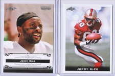 (2) JERRY RICE 2012/2018 LEAF "NATIONAL COLLECTORS CONVENTION" VIP 2 CARD LOT!