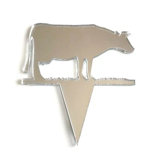 Remaches para pasteles y cupcakes en forma de vaca, muchos colores y tamaños, lisos o grabados - Imagen 1 de 5