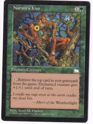 Nature's Kiss Weatherlight #136 Magic The Gathering 1997 MTG Single - Image 1 of 2