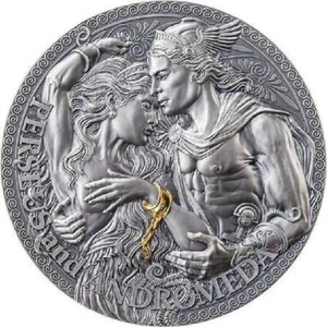 Perseus und Andromeda 2023 2000 Francs CFA 2 oz Silbermünze Kamerun - Bild 1 von 3
