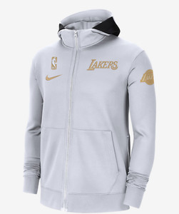 lakers warm up hoodie nike
