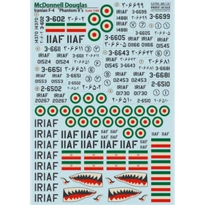 Iranian F-4 Phantom In the complete set 1,5 sheets Print Scale 48-131 Decal 1:48 - Picture 1 of 24