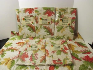 NIP Thanksgiving Autumn Fall Leaf Vinyl Flannel Backed Kitchen Party Tablecloth - Picture 1 of 12