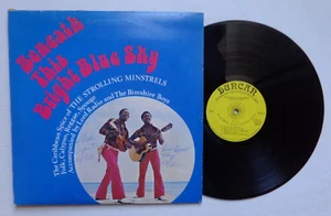 RARE STROLLING MINSTRELS BENEATH THIS BRIGHT BLUE SKY REGGAE SPOUGE AUTOGRAPHED - Picture 1 of 3