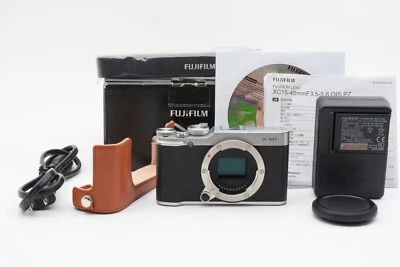 [BOX] Fujifilm X-M1 16.3MP Mirrorless Digital Camera Body Silver Used From JAPAN - Image 1 of 4