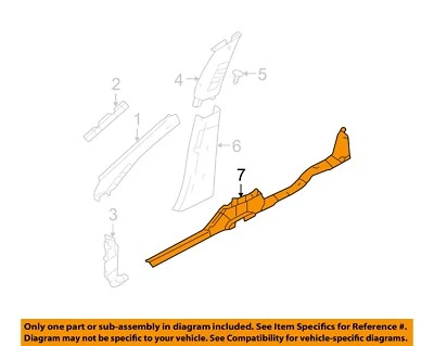 Placa de desgaste interior 5G1Z5413228AAB Ford OEM 05-07 Quindred Foto 1 de 2