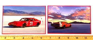 Bobby Issacs K & K Insurance #71 1969 Daytona Salt Flats Utah Sticker Decal Pair - Picture 1 of 3