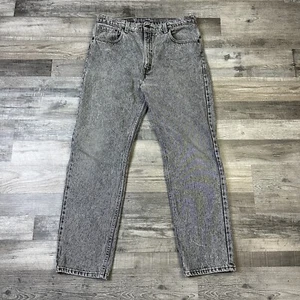 VTG Levis 505 XX Black Stone Washed Jeans Mens Sz 36x30 USA Made (fits 34x30) - Picture 1 of 7
