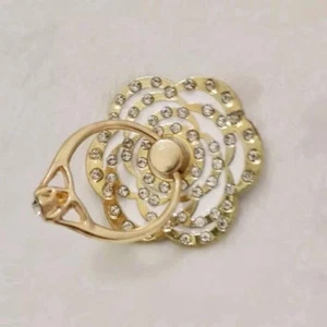 Universal 360 Rotating Finger Ring Stand Holder For Cell Phone-Love Crystal Rose - Picture 1 of 16