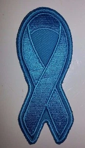 CINTA VERDE AZULADO Bordada Cáncer de Ovario Motociclista Parche 1.25"x3" Chaleco Chaqueta MC  - Imagen 1 de 1