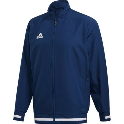 adidas T19 Woven Jacket Sports Mens Navy Football Sports Teamwear - Image 1 of 4