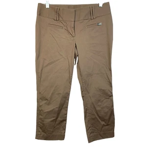 Express Hose Damen Gr. 4 Braun Baumwolle Stretch Twill Münztasche Chino Crop - Bild 1 von 12