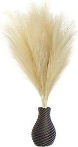 Faux Pampas Grass 3 Pieces (Cream Beige Color).43"(110cm)Artificial Pampas Grass - Picture 1 of 7
