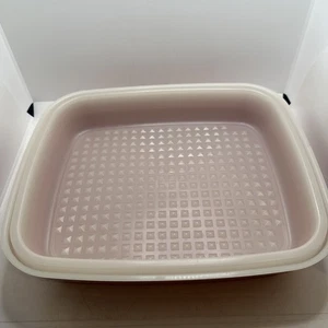Vintage Tupperware Meat Marinate Container w/ Lid 1295-5 & 1294-7 - Picture 1 of 6
