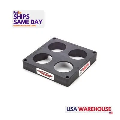 High Velocity Heads SS4500-1CN, One Black Plastic 1In Super Sucker Carb. Spacer  - Image 1 of 4