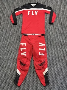 FLY RACING Youth Kids Motocross MX Kit Pants Jersey - 28” - Age 9-11 - Picture 1 of 17