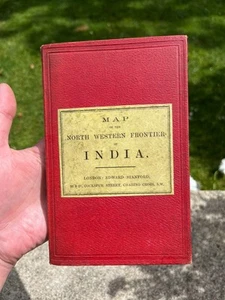 Karte der Nordwestgrenze Indiens 19. Jahrhundert Stanford London Antik - Bild 1 von 24