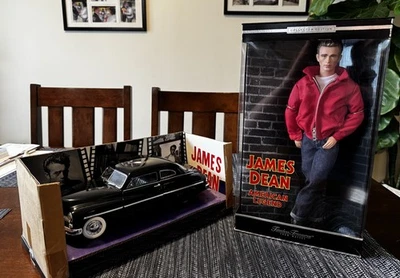 James Dean Mercury Coupe ERTL 1:18 Scale Car with Mattel American Legend Figure - Image 1 of 4