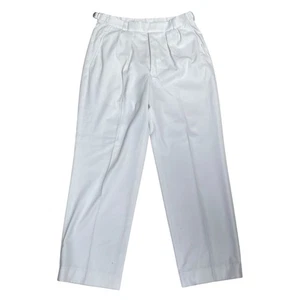 ROYAL NAVY White Officer Class I Trousers 30/32 White Dress Formal Genuine Issue - Picture 1 of 9