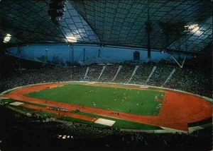 Germany Munich Olympic Stadium Postcard Original Vintage - Picture 1 of 2
