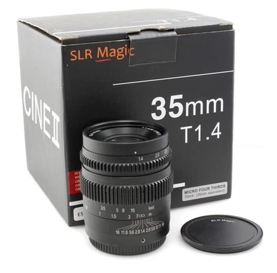 Boxed SLR Magic 35mm T1.4 Cine II Lens - Micro Four Thirds - Excellent condition - Image 1 of 4