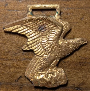 Cincinnati, Ohio OH The Eagle White Lead Co. Latón Figura Reloj Llavero Niños - Imagen 1 de 6